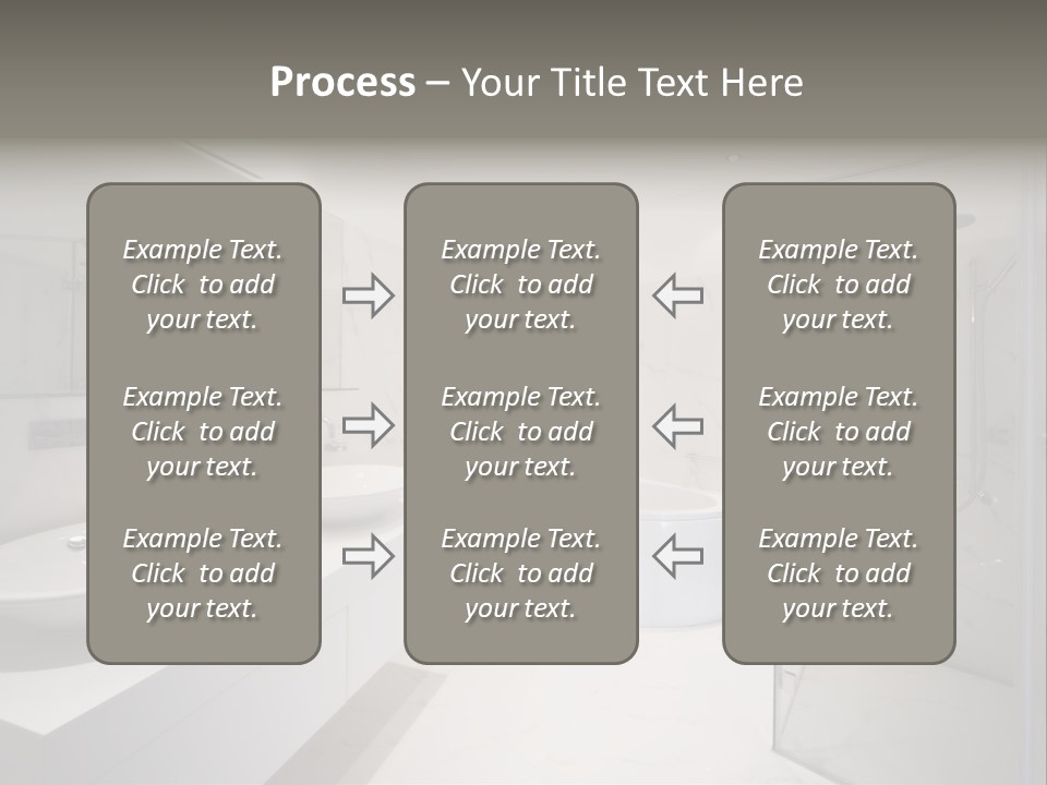 Room Flat Furniture PowerPoint Template