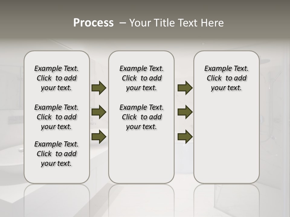 Room Flat Furniture PowerPoint Template