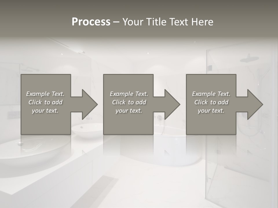 Room Flat Furniture PowerPoint Template