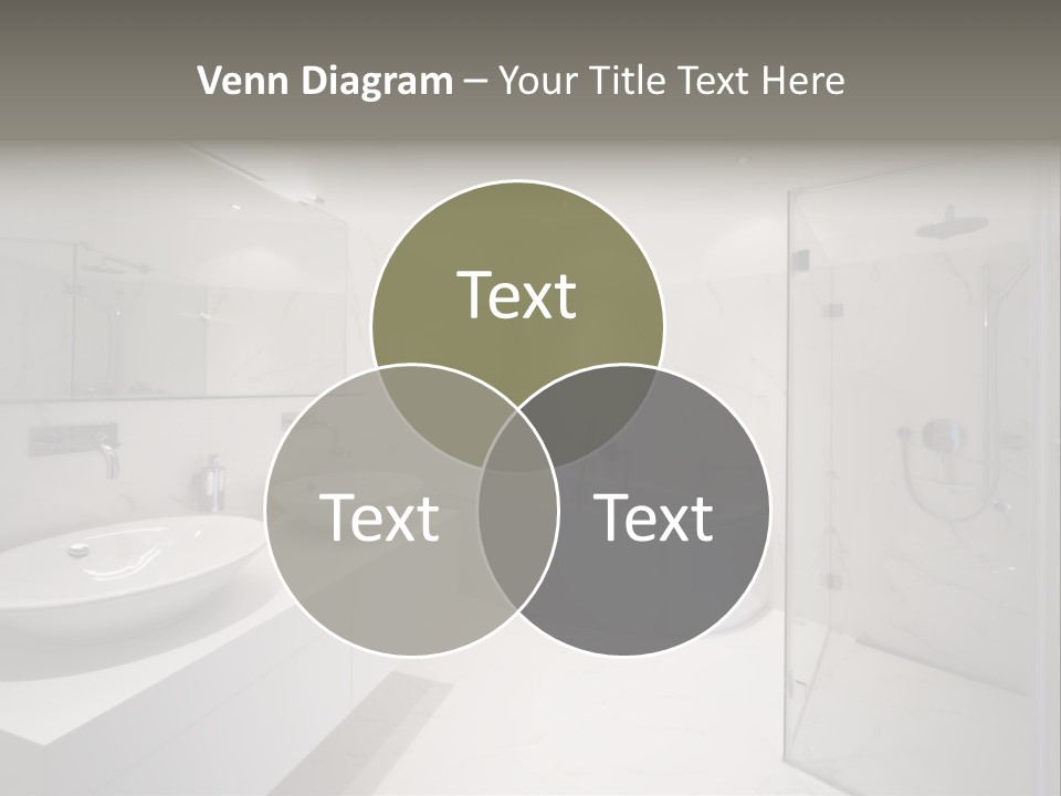 Room Flat Furniture PowerPoint Template