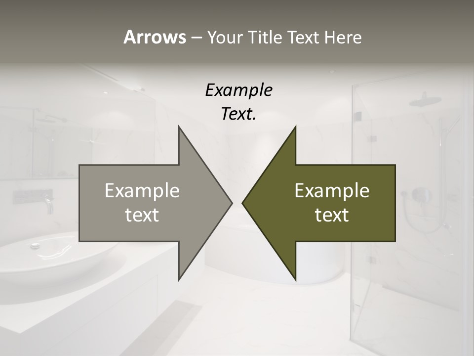 Room Flat Furniture PowerPoint Template