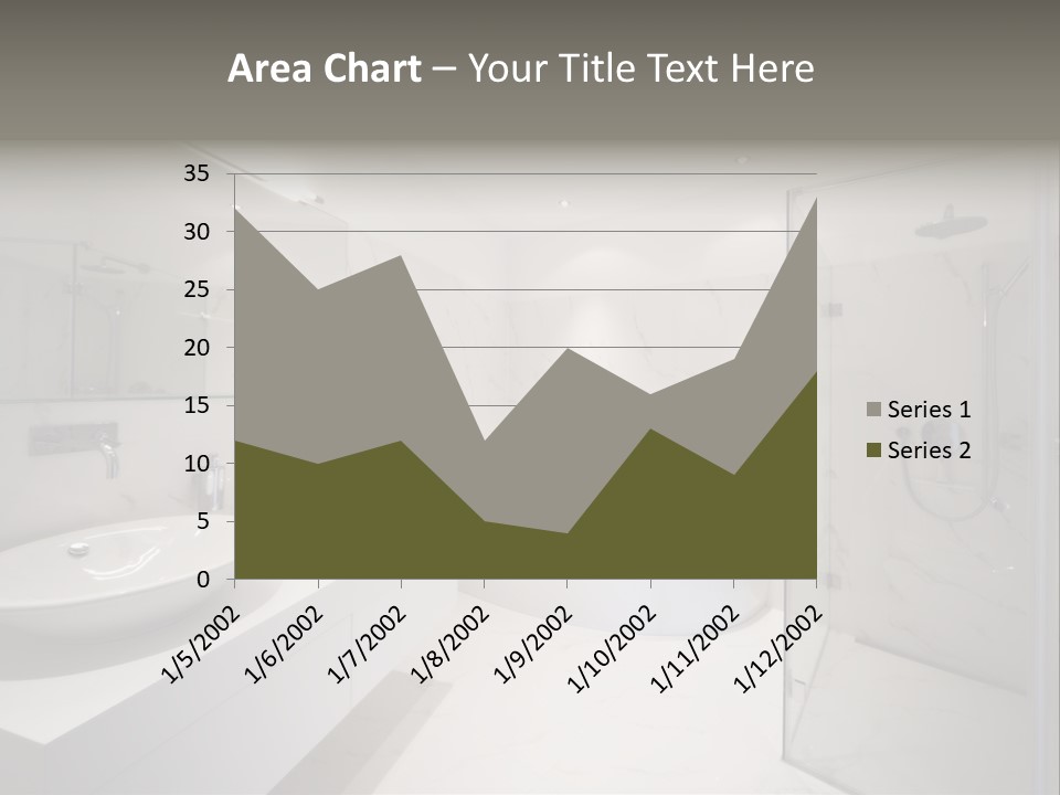 Room Flat Furniture PowerPoint Template