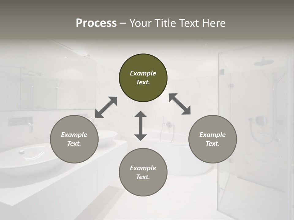 Room Flat Furniture PowerPoint Template