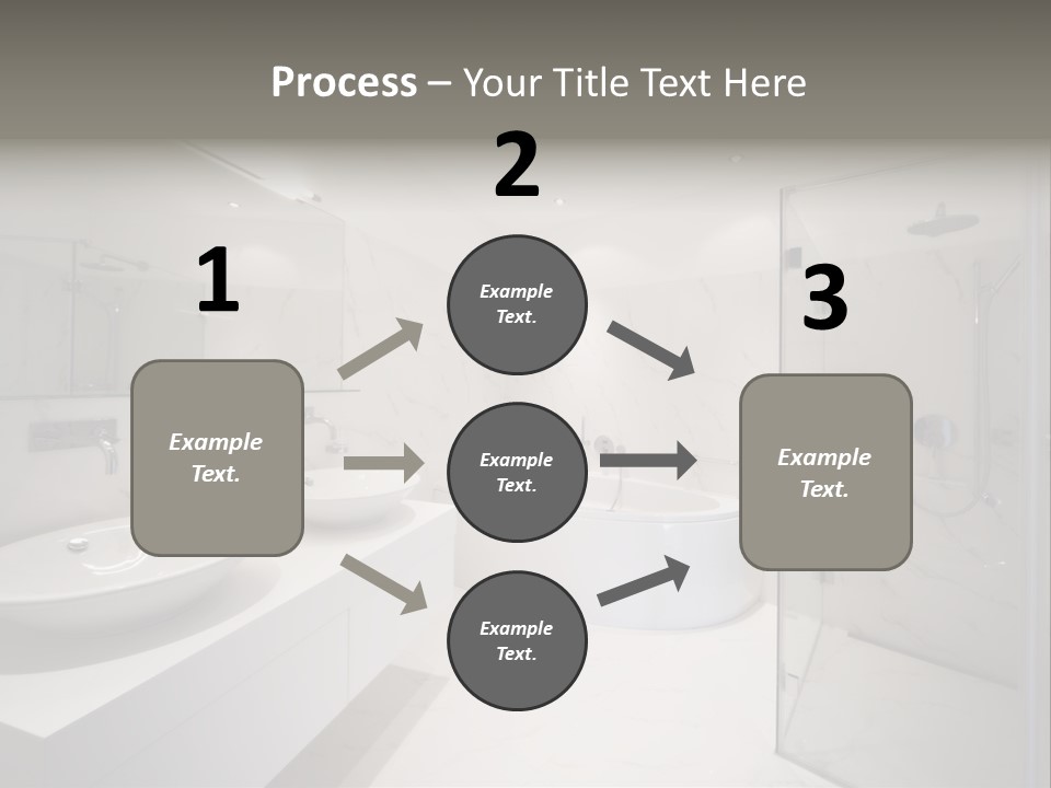 Room Flat Furniture PowerPoint Template