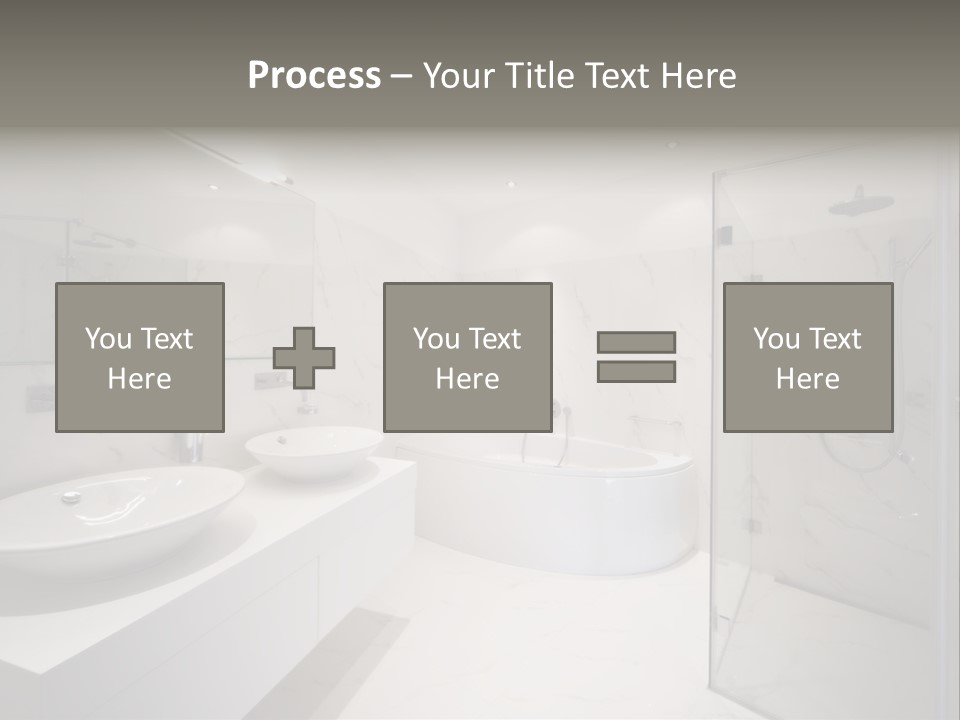 Room Flat Furniture PowerPoint Template