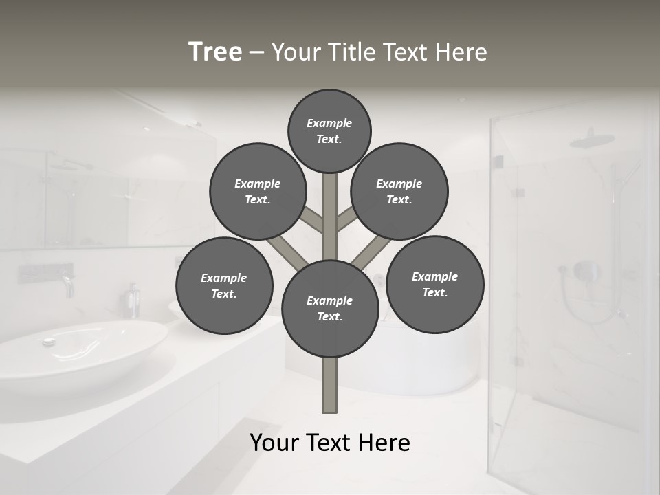 Room Flat Furniture PowerPoint Template