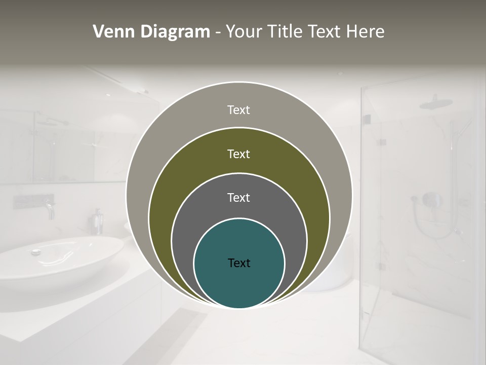 Room Flat Furniture PowerPoint Template