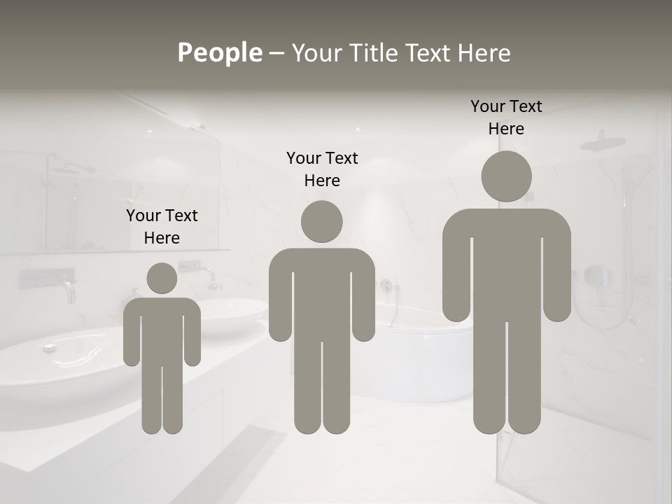 Room Flat Furniture PowerPoint Template