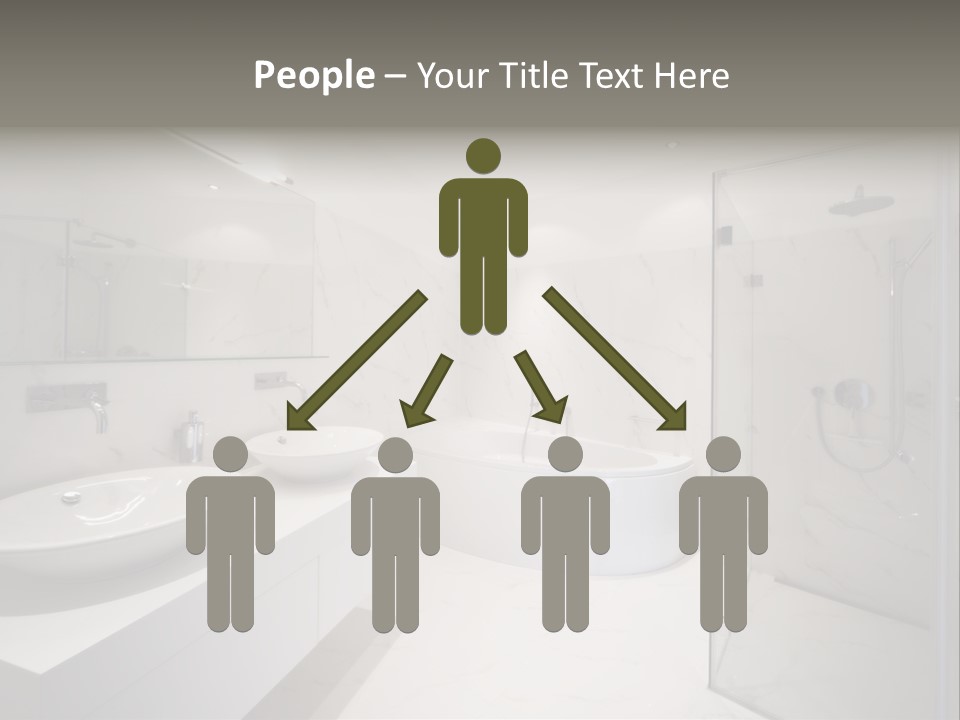 Room Flat Furniture PowerPoint Template