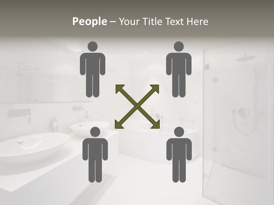 Room Flat Furniture PowerPoint Template