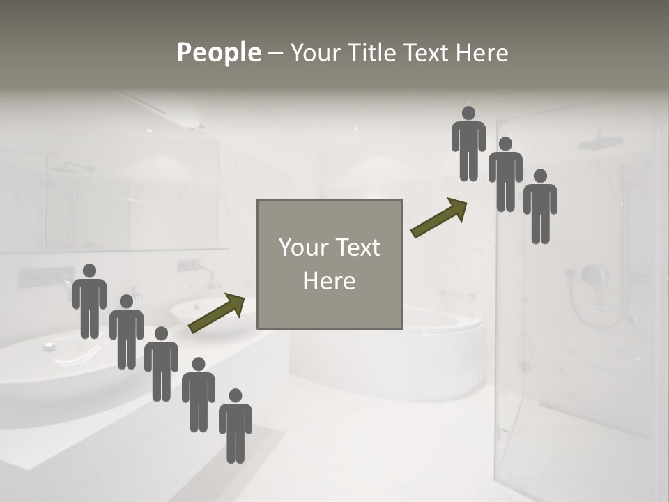 Room Flat Furniture PowerPoint Template