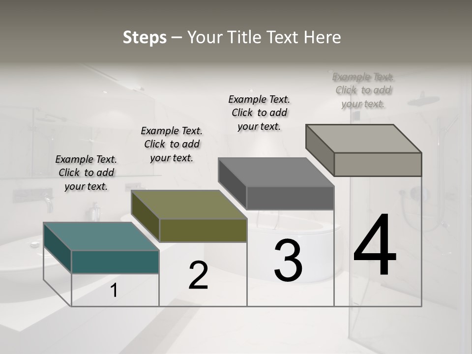 Room Flat Furniture PowerPoint Template