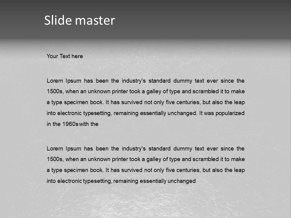 Machinery Shiny Steel PowerPoint Template