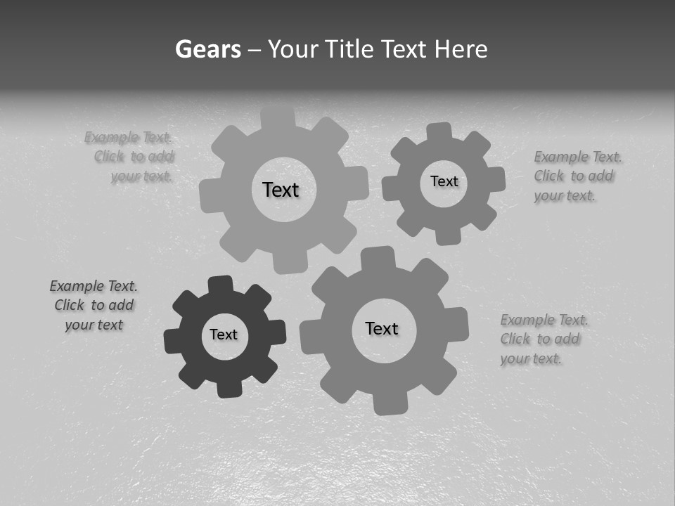 Machinery Shiny Steel PowerPoint Template