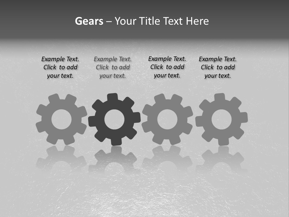 Machinery Shiny Steel PowerPoint Template