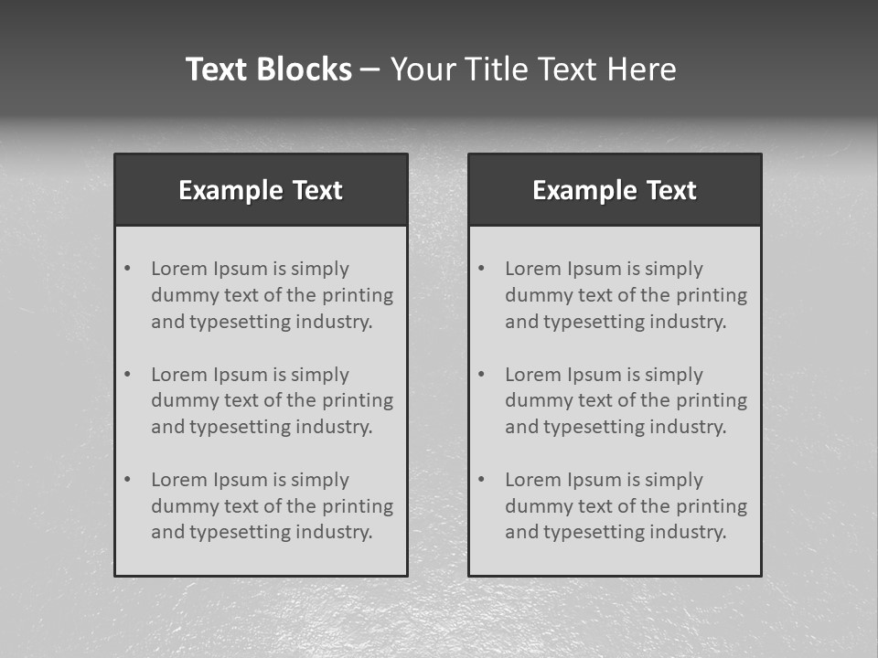 Machinery Shiny Steel PowerPoint Template