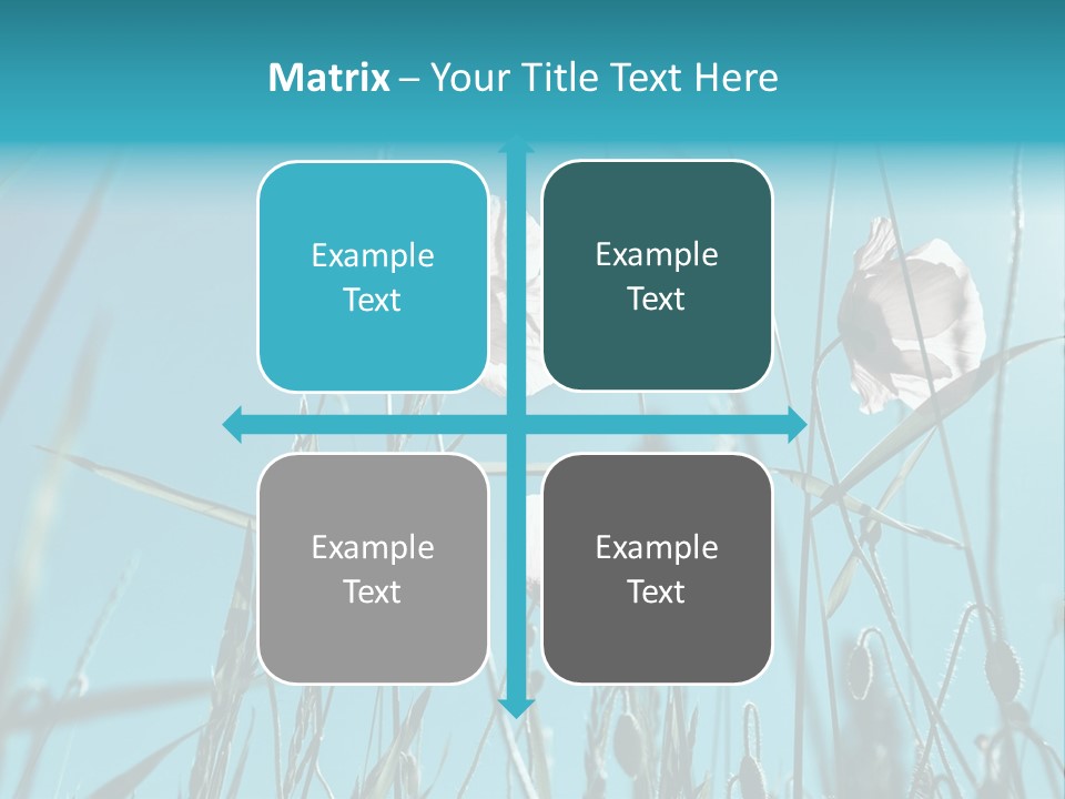Green Background Botanical PowerPoint Template