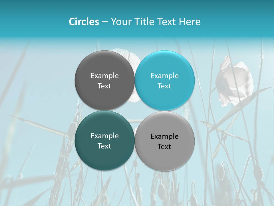 Green Background Botanical PowerPoint Template