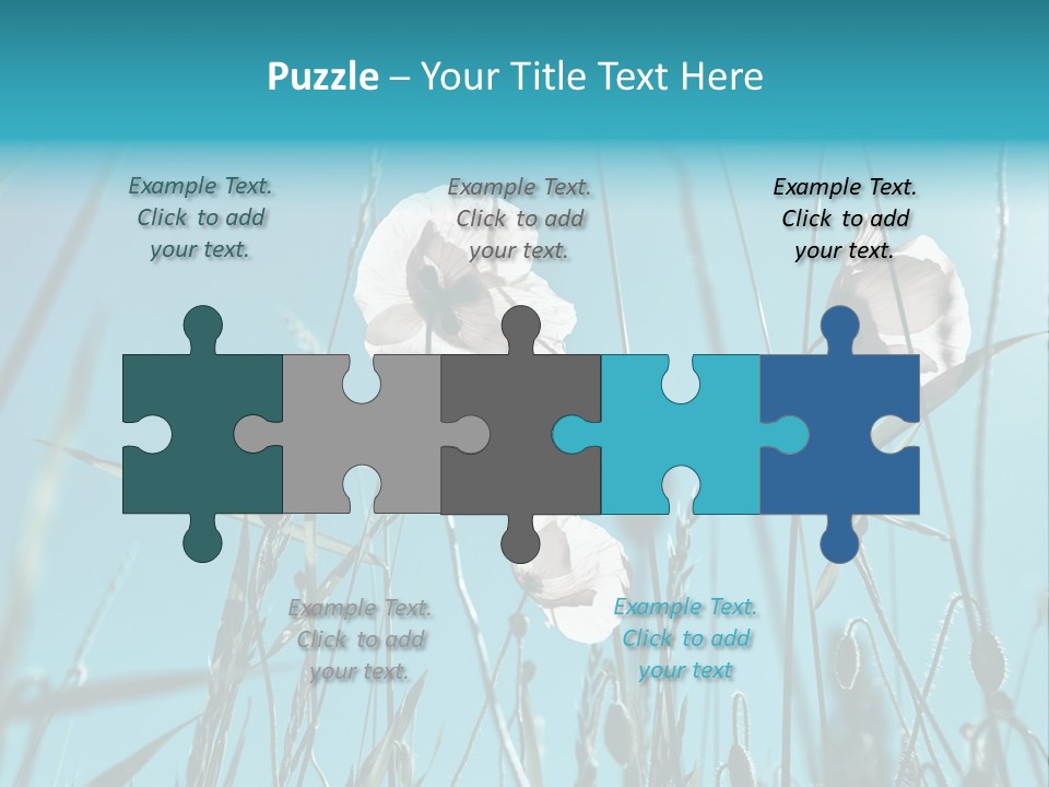 Green Background Botanical PowerPoint Template