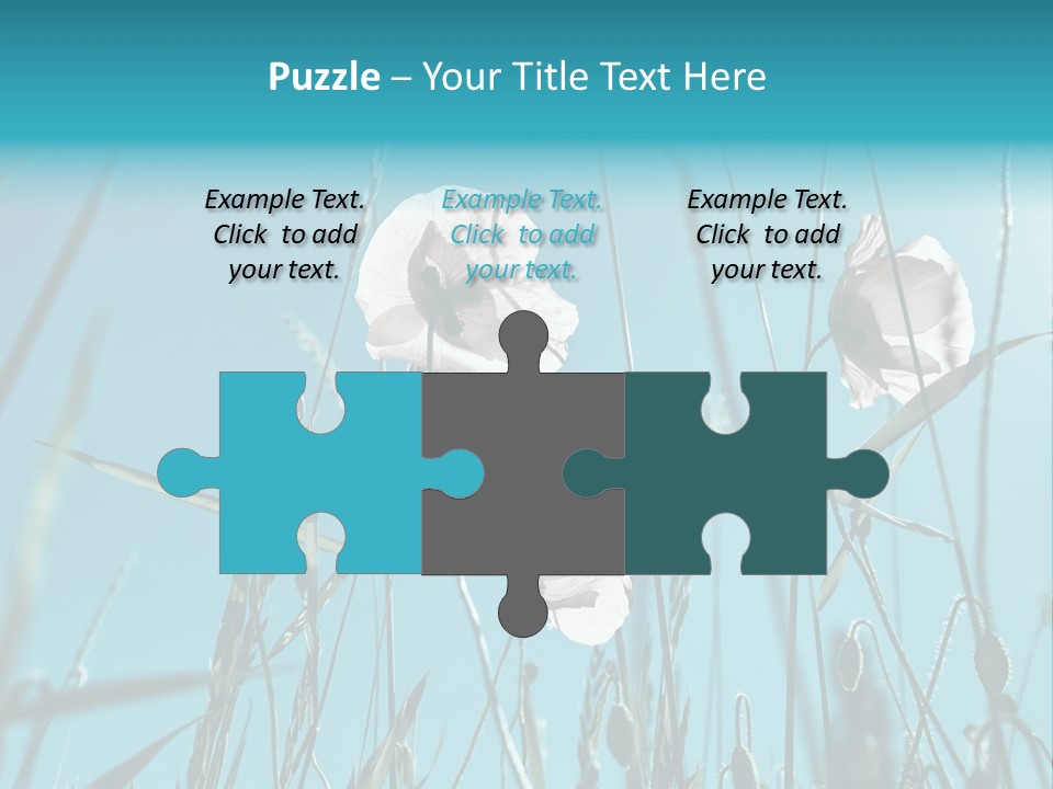 Green Background Botanical PowerPoint Template