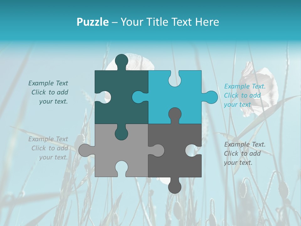 Green Background Botanical PowerPoint Template