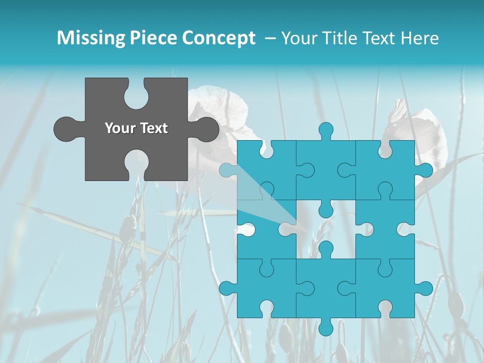 Green Background Botanical PowerPoint Template