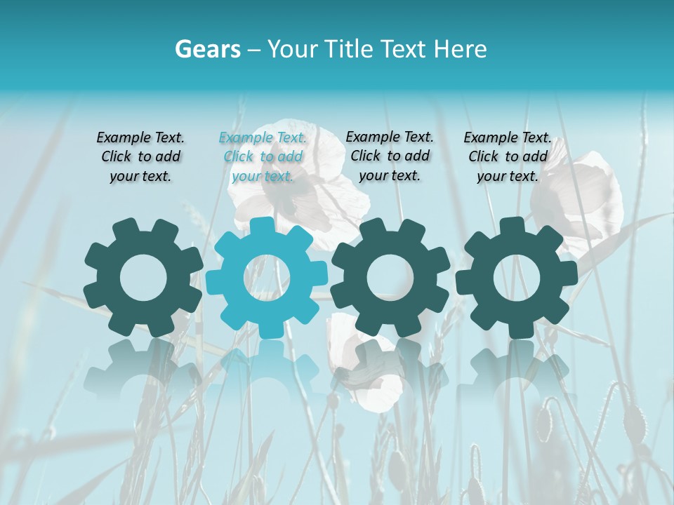 Green Background Botanical PowerPoint Template