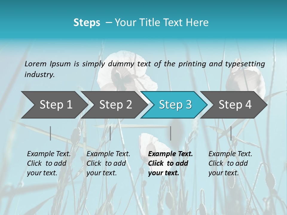 Green Background Botanical PowerPoint Template