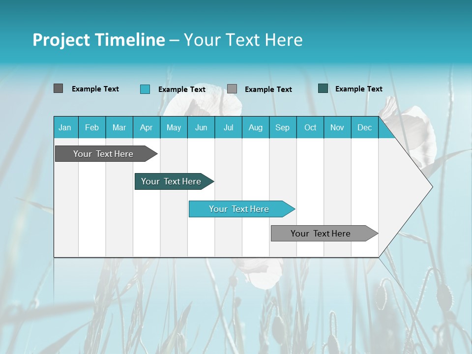 Green Background Botanical PowerPoint Template