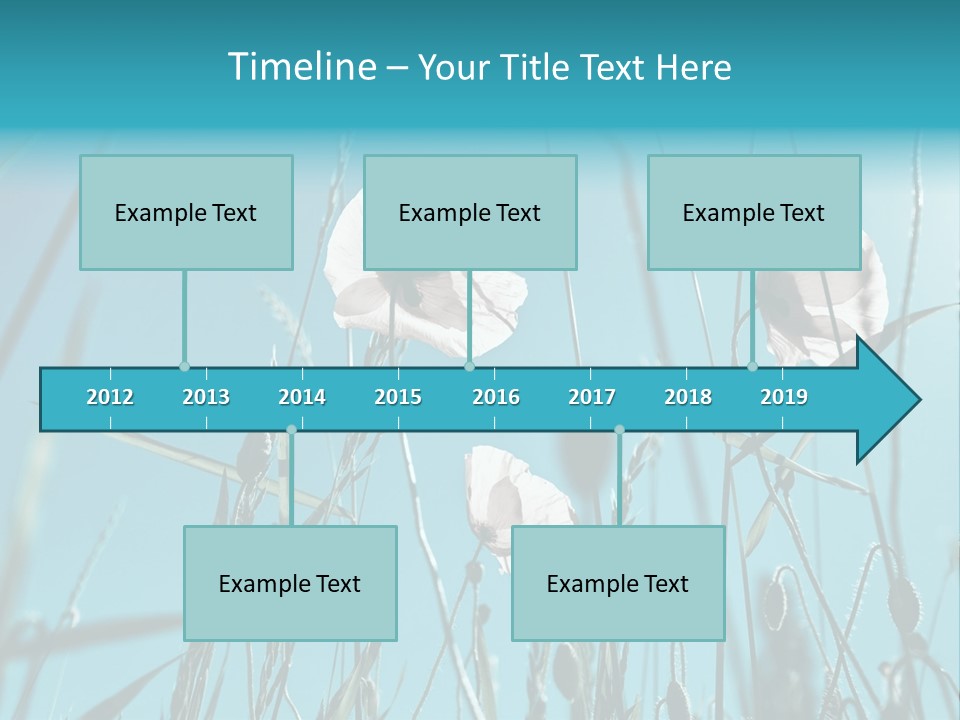 Green Background Botanical PowerPoint Template