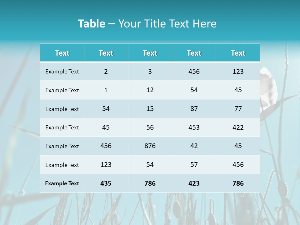 Green Background Botanical PowerPoint Template