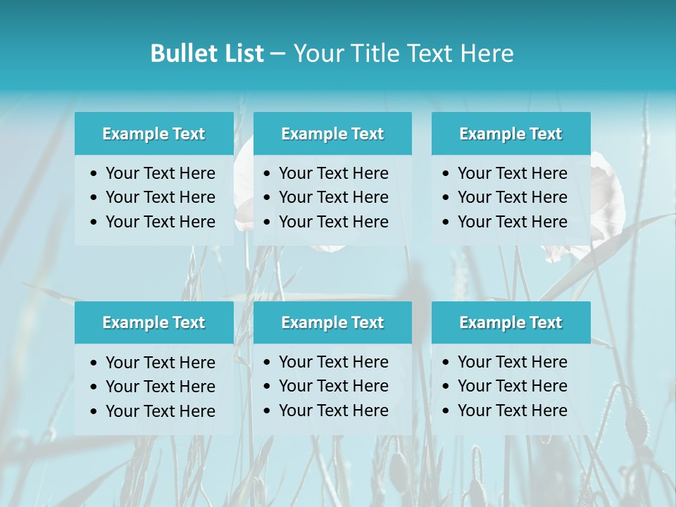 Green Background Botanical PowerPoint Template
