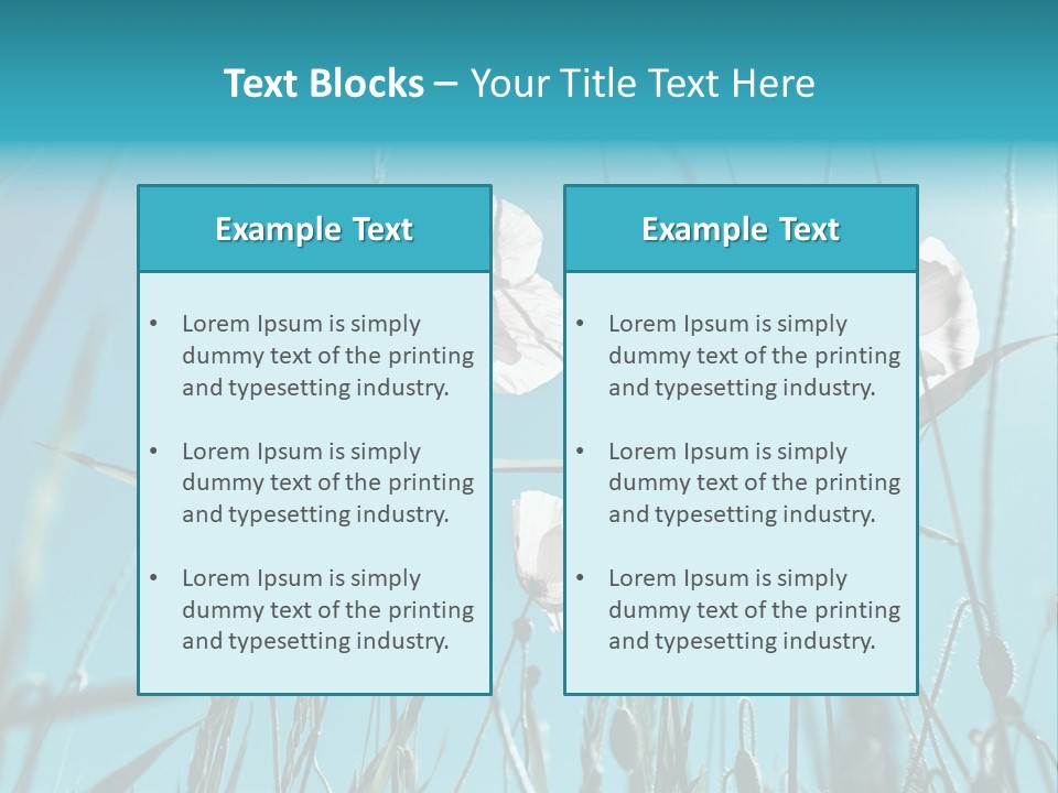 Green Background Botanical PowerPoint Template