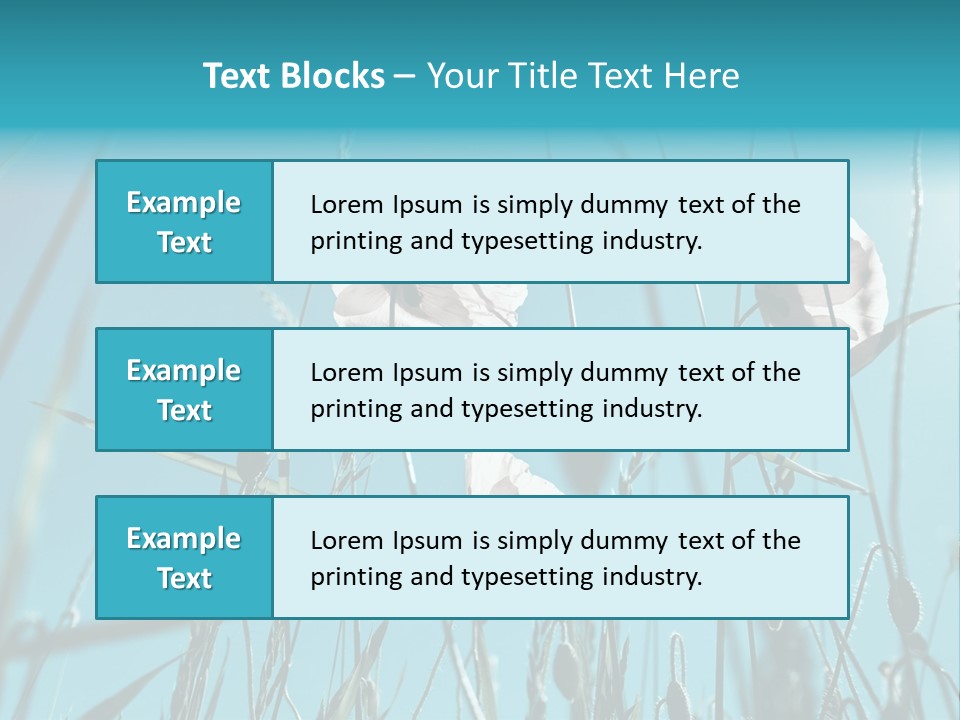 Green Background Botanical PowerPoint Template