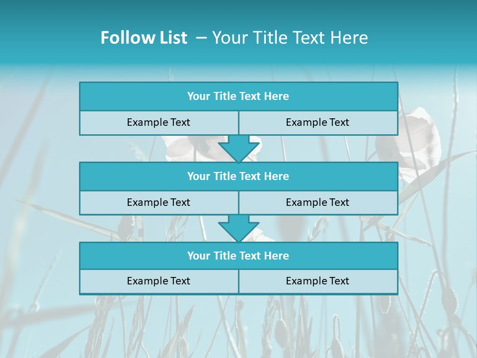Green Background Botanical PowerPoint Template