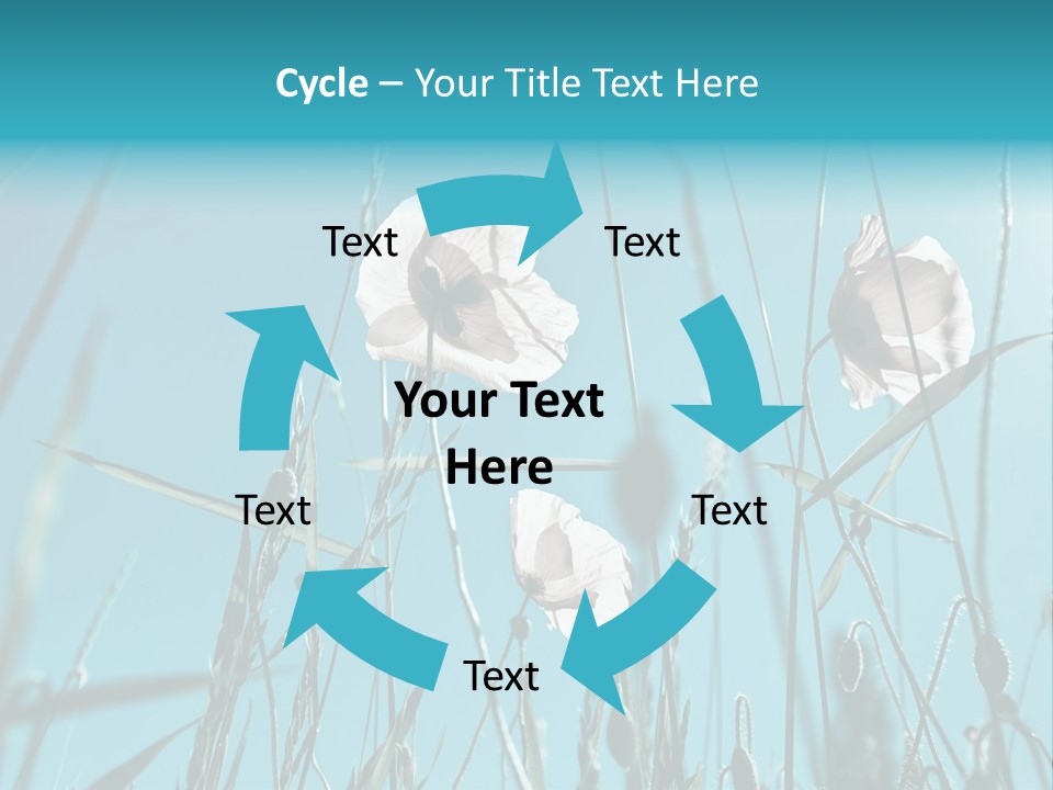 Green Background Botanical PowerPoint Template