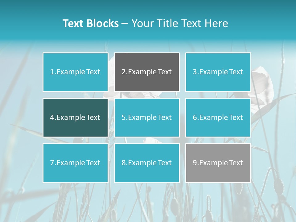 Green Background Botanical PowerPoint Template