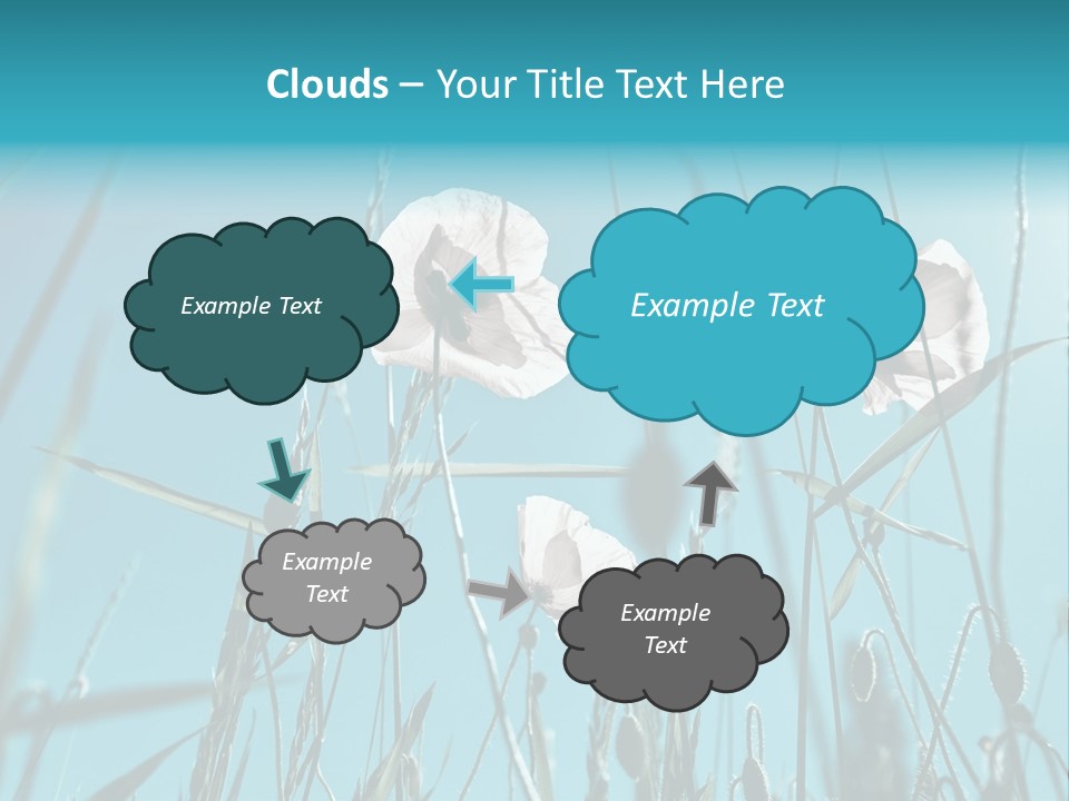 Green Background Botanical PowerPoint Template