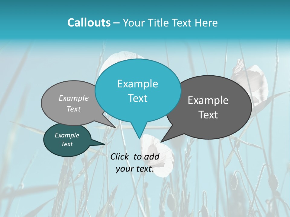 Green Background Botanical PowerPoint Template