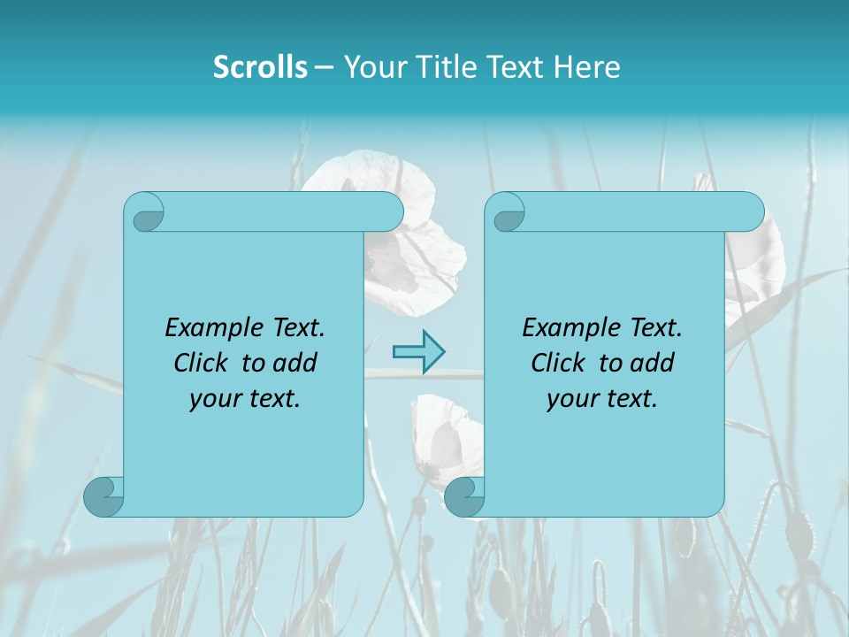 Green Background Botanical PowerPoint Template