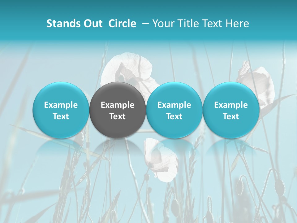 Green Background Botanical PowerPoint Template