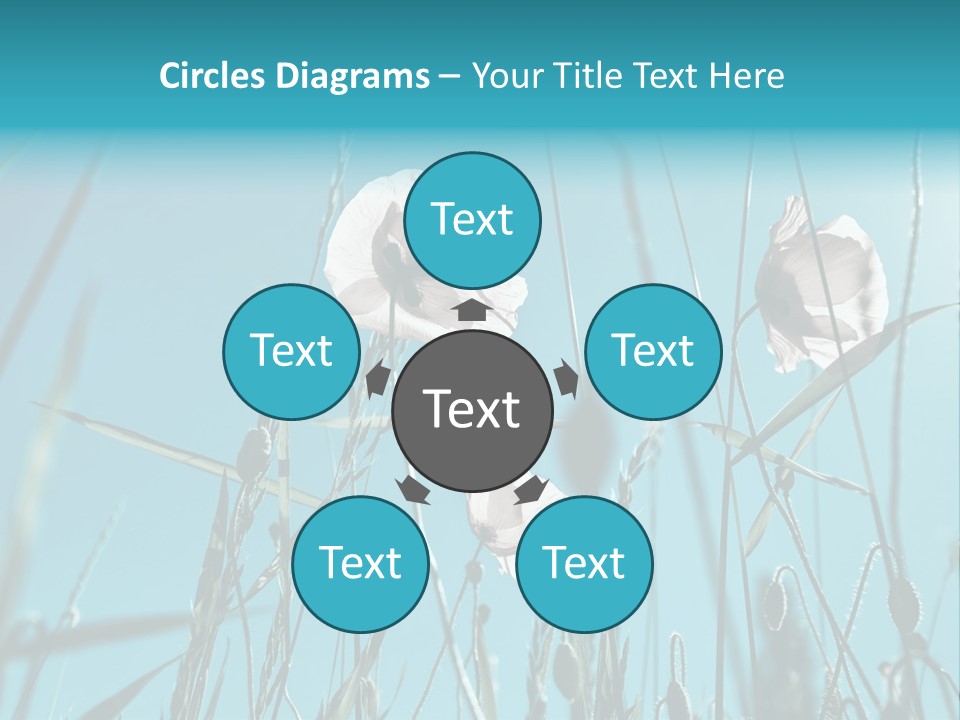 Green Background Botanical PowerPoint Template