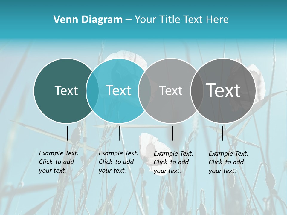 Green Background Botanical PowerPoint Template