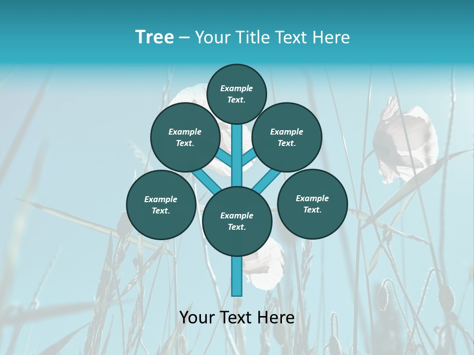 Green Background Botanical PowerPoint Template