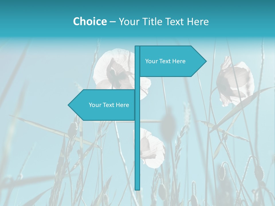 Green Background Botanical PowerPoint Template