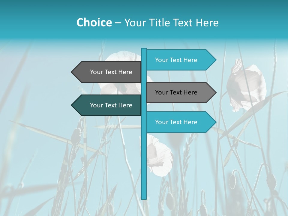 Green Background Botanical PowerPoint Template