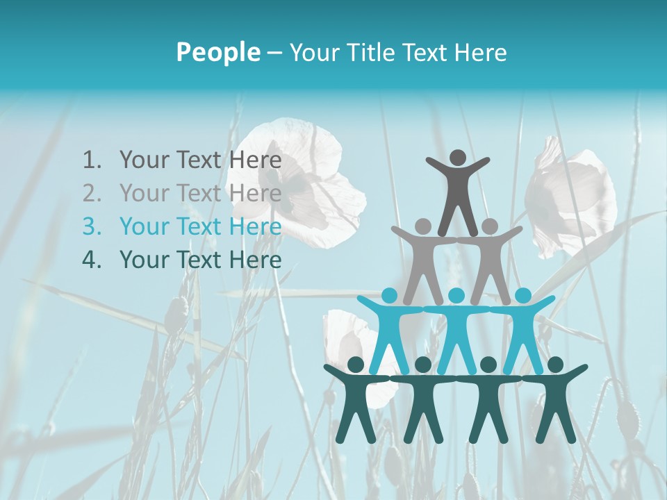 Green Background Botanical PowerPoint Template