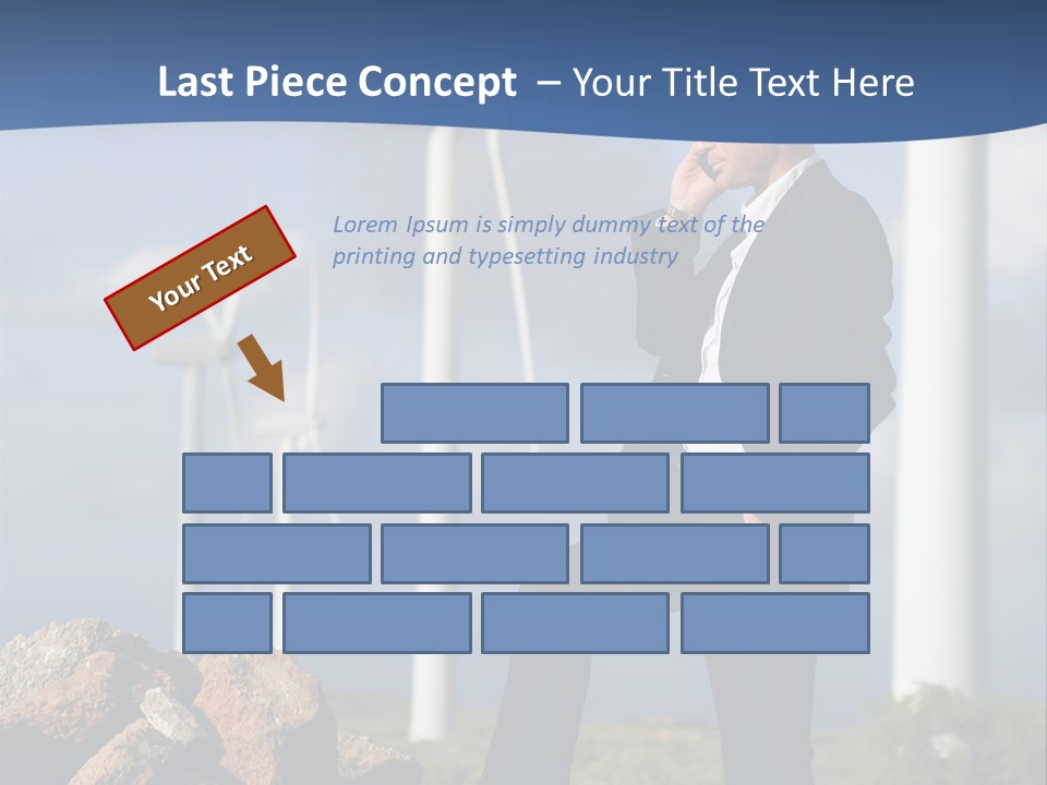 Telephone Propeller Outdoors PowerPoint Template