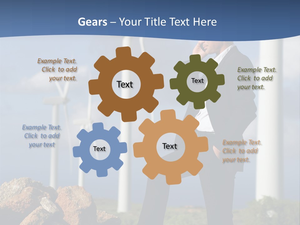 Telephone Propeller Outdoors PowerPoint Template