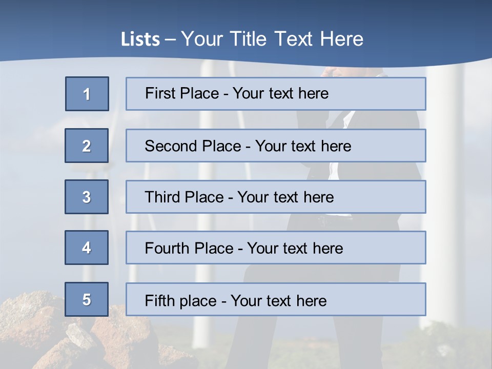 Telephone Propeller Outdoors PowerPoint Template